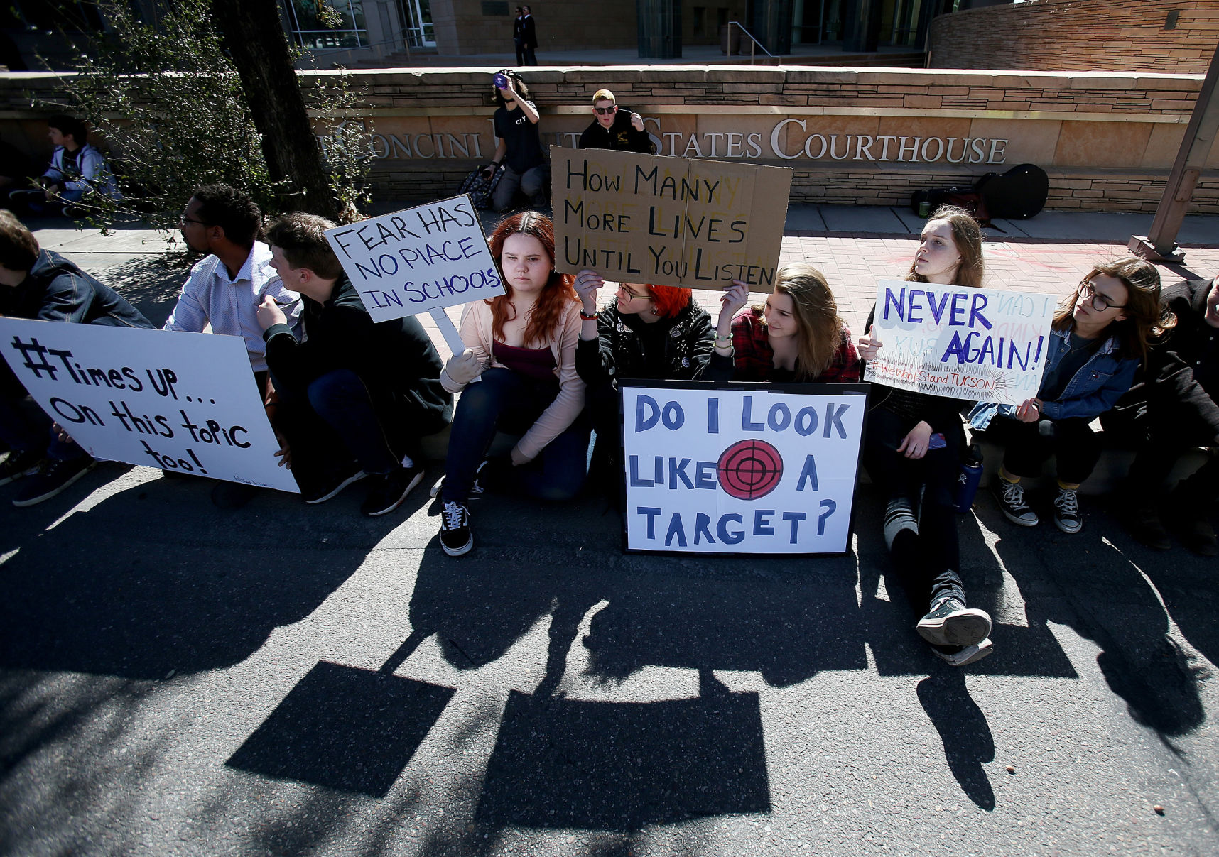 City High School students walkout in protest